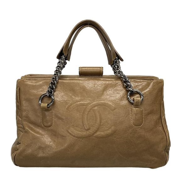 Chanel Shoulder Bag - Brown Leather - Picture 1 of 16